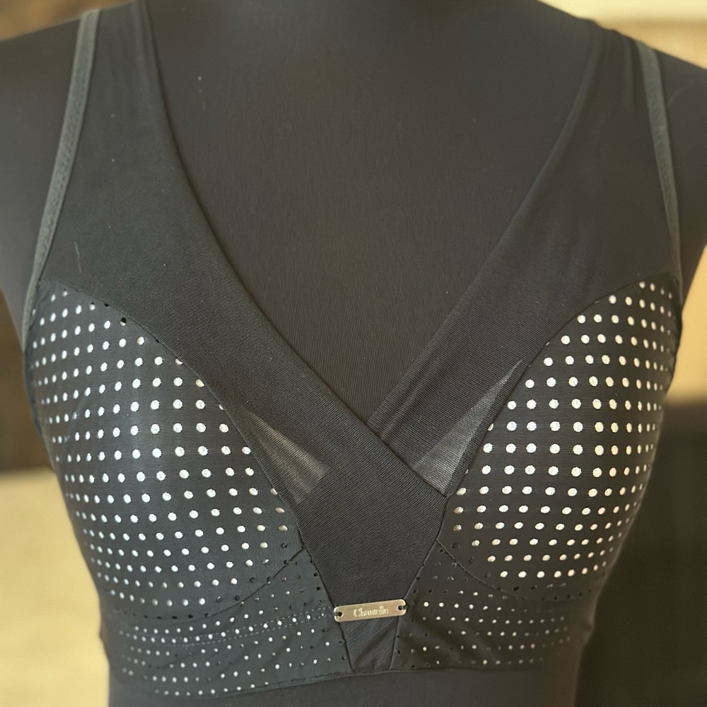 Chantelle Black and White Polka Dot Bra